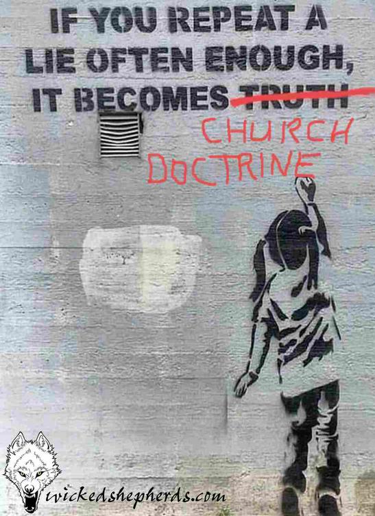 A lie becomes church doctrine