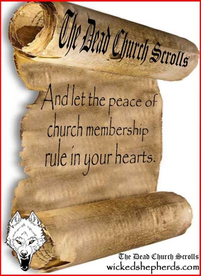 And let the peace of church membership