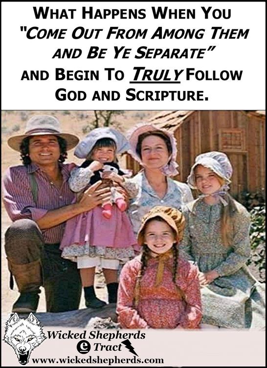 Come out from among them and be ye spearate