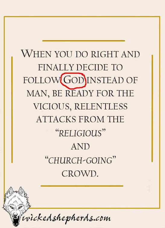 Following GOD instead of man