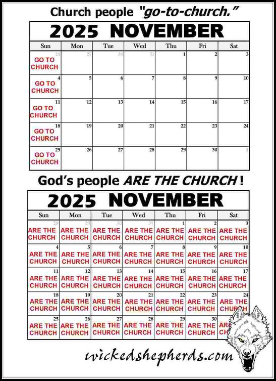 God and His people are the church