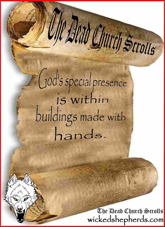 God and buildings made with hands