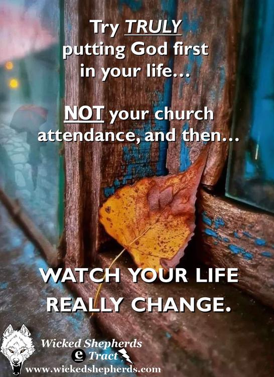 God first or church first