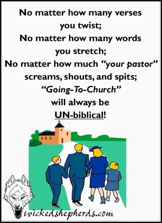 Going to church is unbiblical