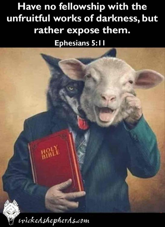 Have no fellowship with the unfruitful works of darkness