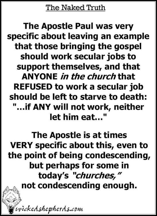 If any will not work let him neither eat