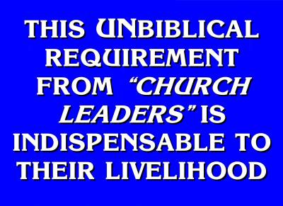 Jeopardy Answer - Mandatory Attendance