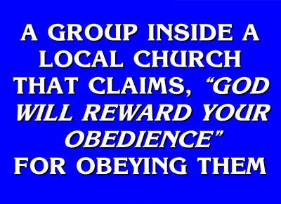 Jeopardy Answer - The Eldership