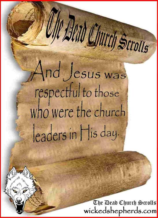 Jesus and the church leaders