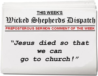 Jesus died so that we can go to church