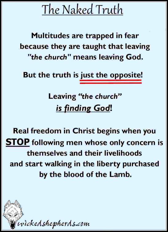 Leaving the church is finding God