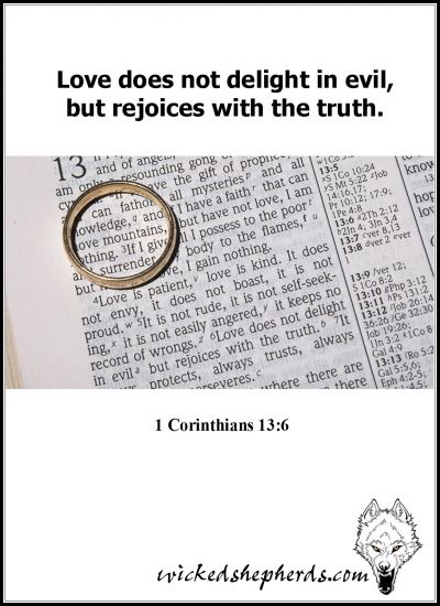 Love rejoices with the truth