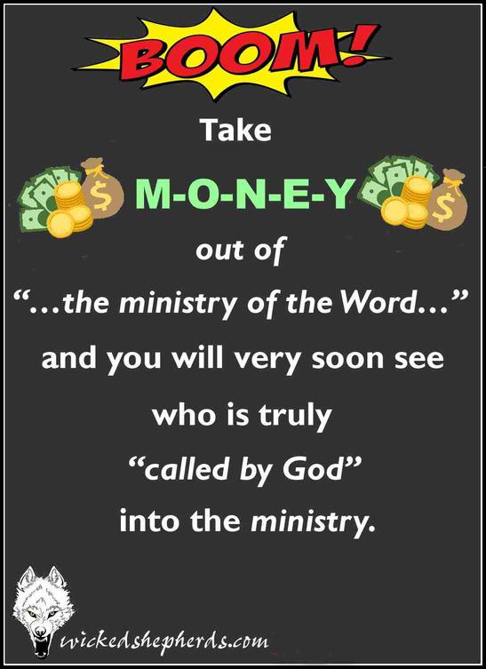 MONEY and the ministry of the Word