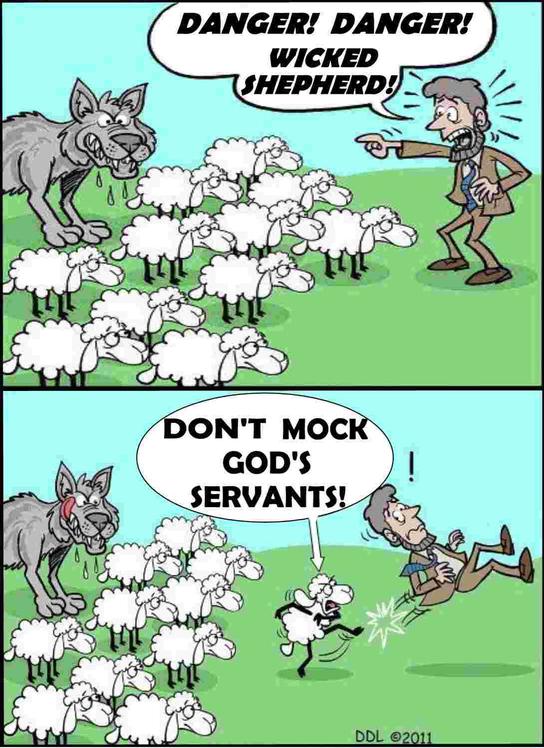 Mocking the servants of God