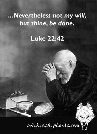 Not my will but thine be done