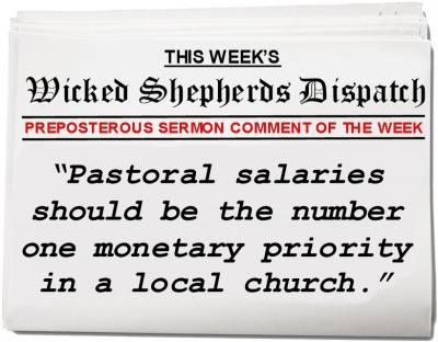 Number one monetary priority in a local church