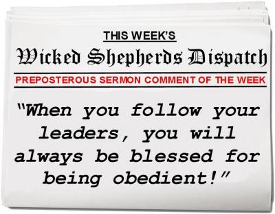 Obey your leaders and be blessed