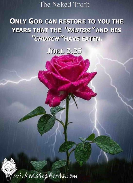 Only God can restore the years that the pastor and his church have eaten