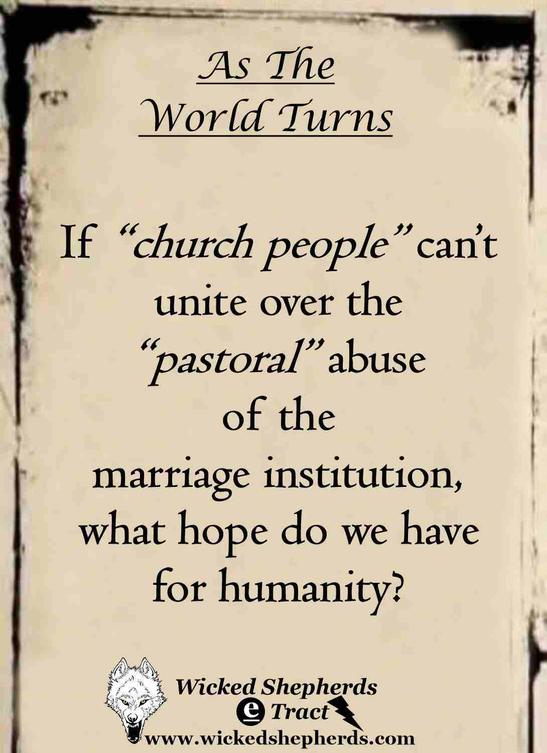 Pastoral abuse of the marriage institution