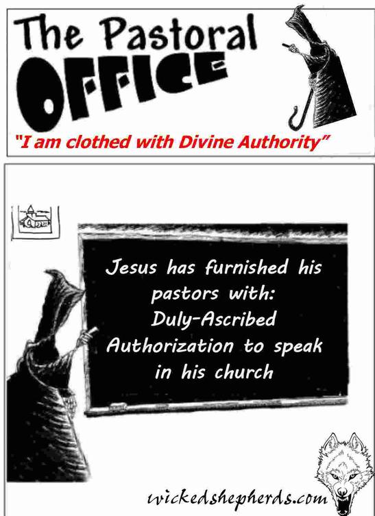 Pastors are authorized by Jesus