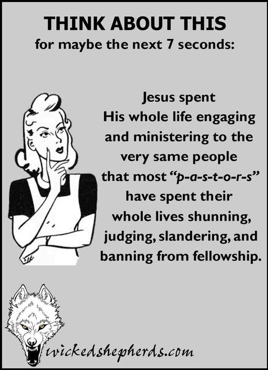 Pastors are not like Jesus