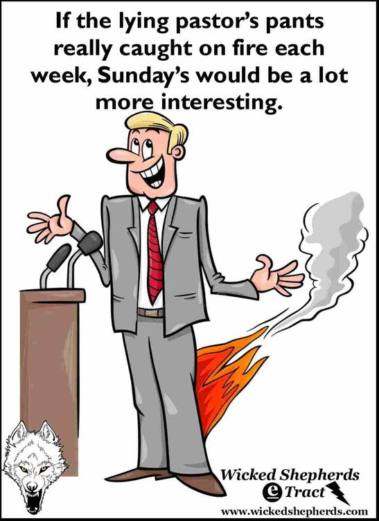 Pastors lying pants on fire