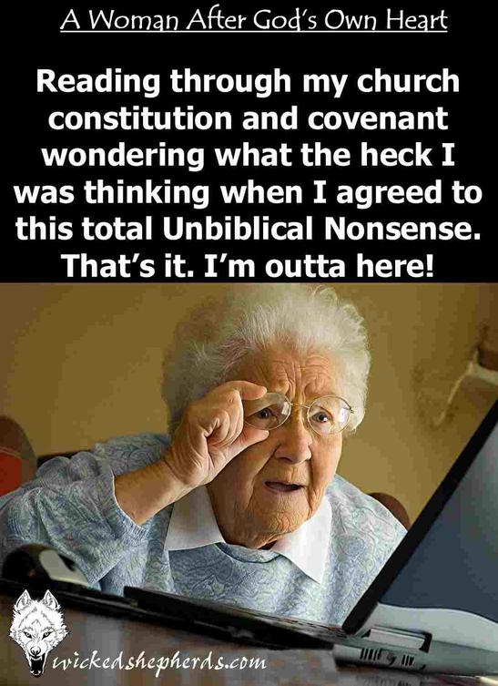 Reading through my church covenant and constitution
