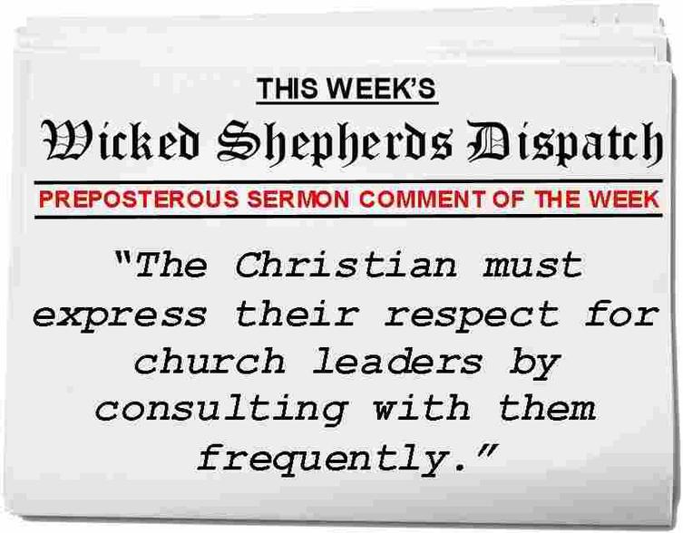 Respect for church leaders