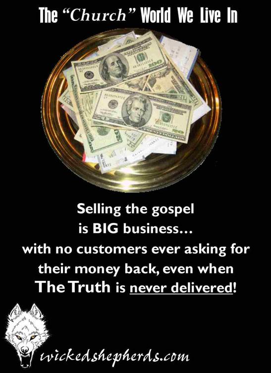 Selling the gospel at church