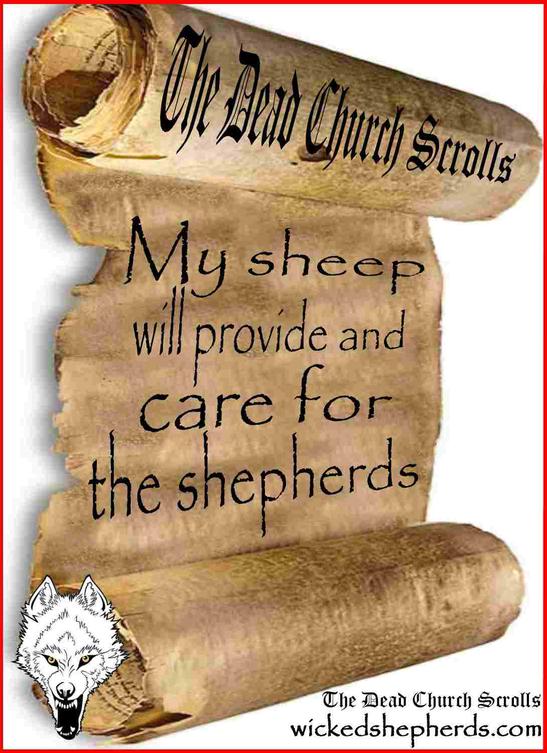 My sheep will provide and care for the shepherds