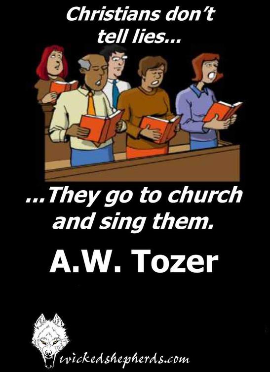 Singing LIES at church
