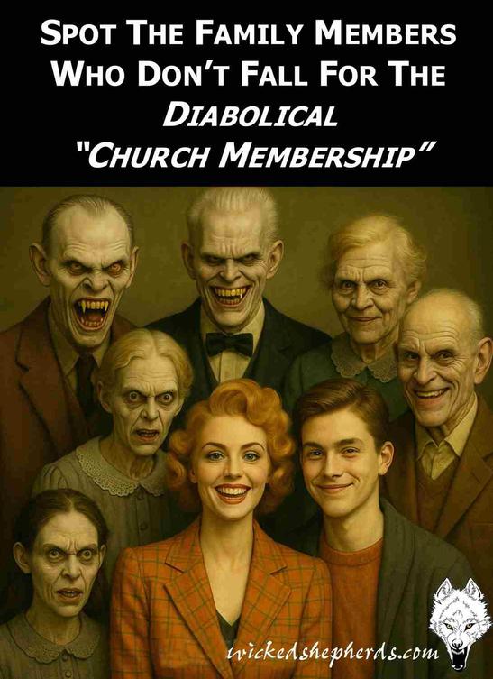 Spot the family member who rejects church membership