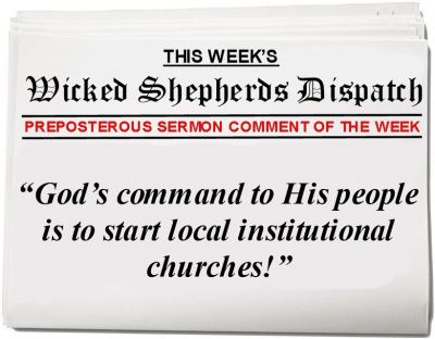 Starting local institutional churches