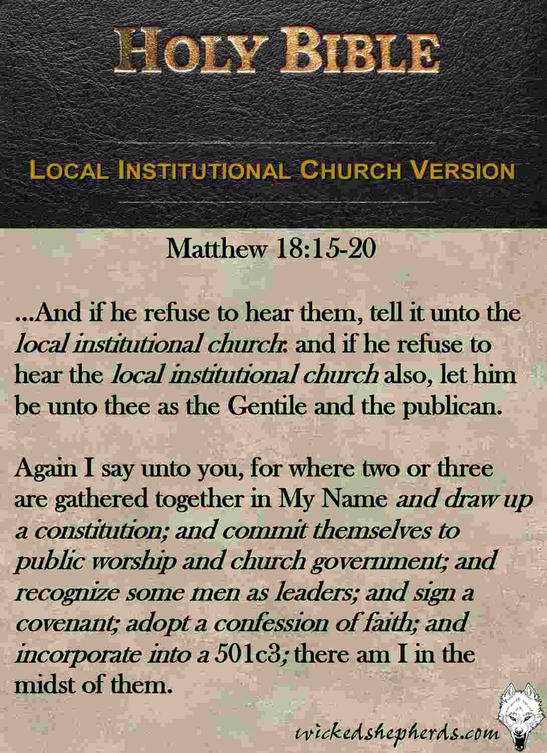 Tell it to the church