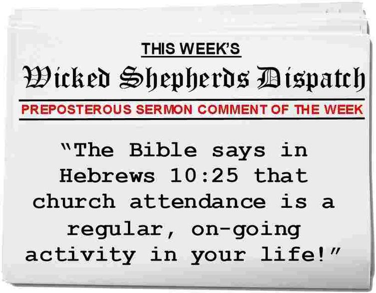 The Bible and church attendance