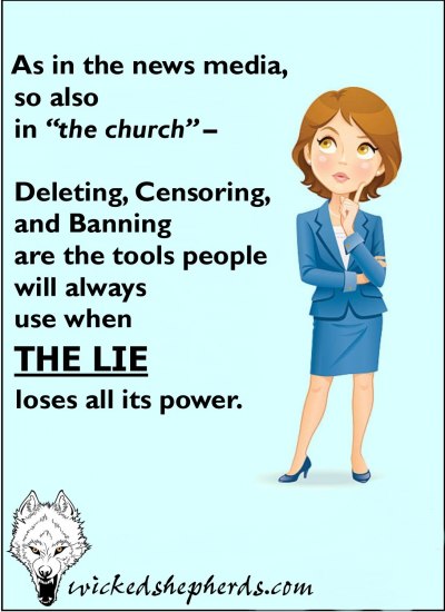 The church censoring people