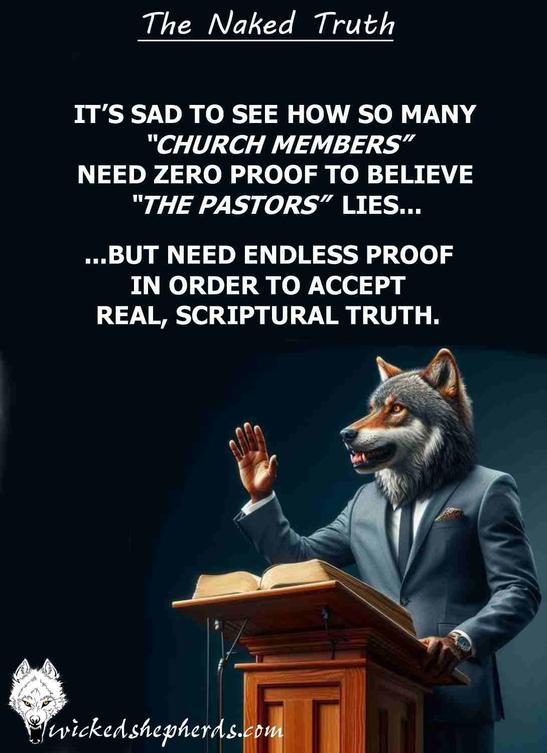 The pastor's LIES