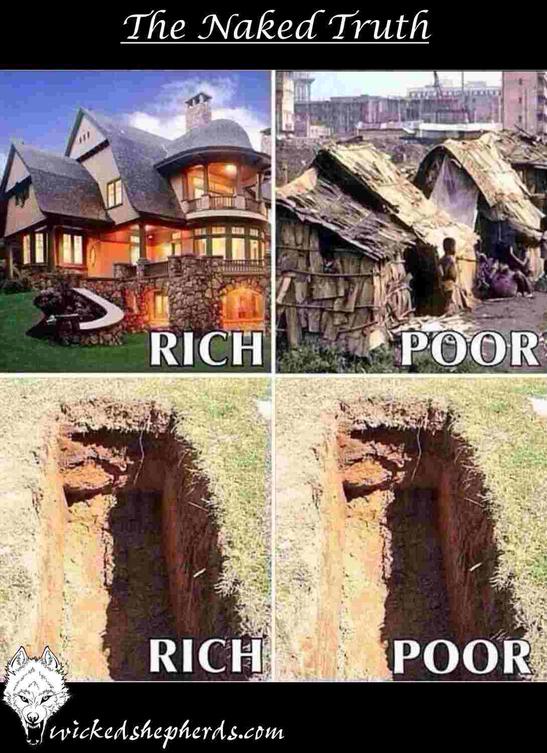 The rich and poor meet together