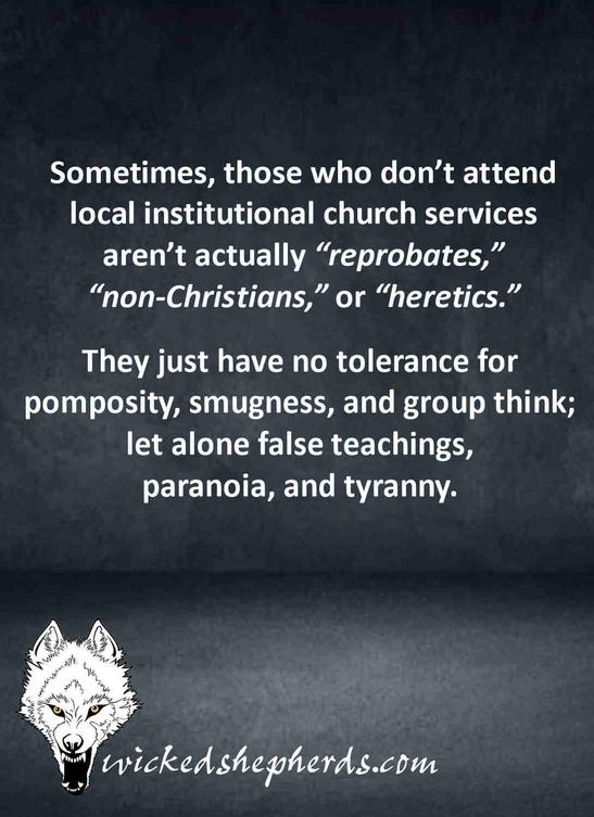 Those who do not attend church