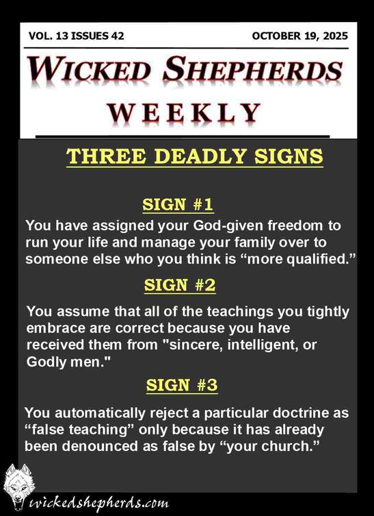 Three Deadly Signs
