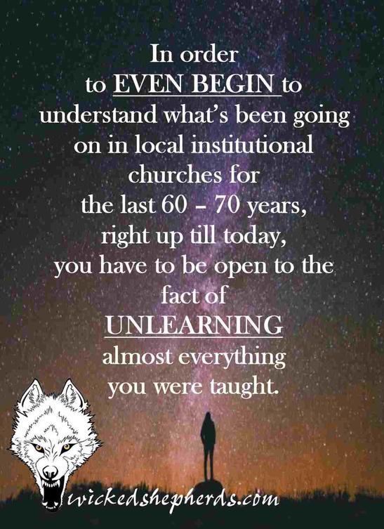 Unlearning everything at church